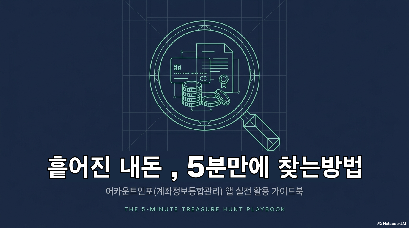 어카운트인포 앱으로 5분 만에 잠자는 내 숨은 돈 전부 찾는 방법