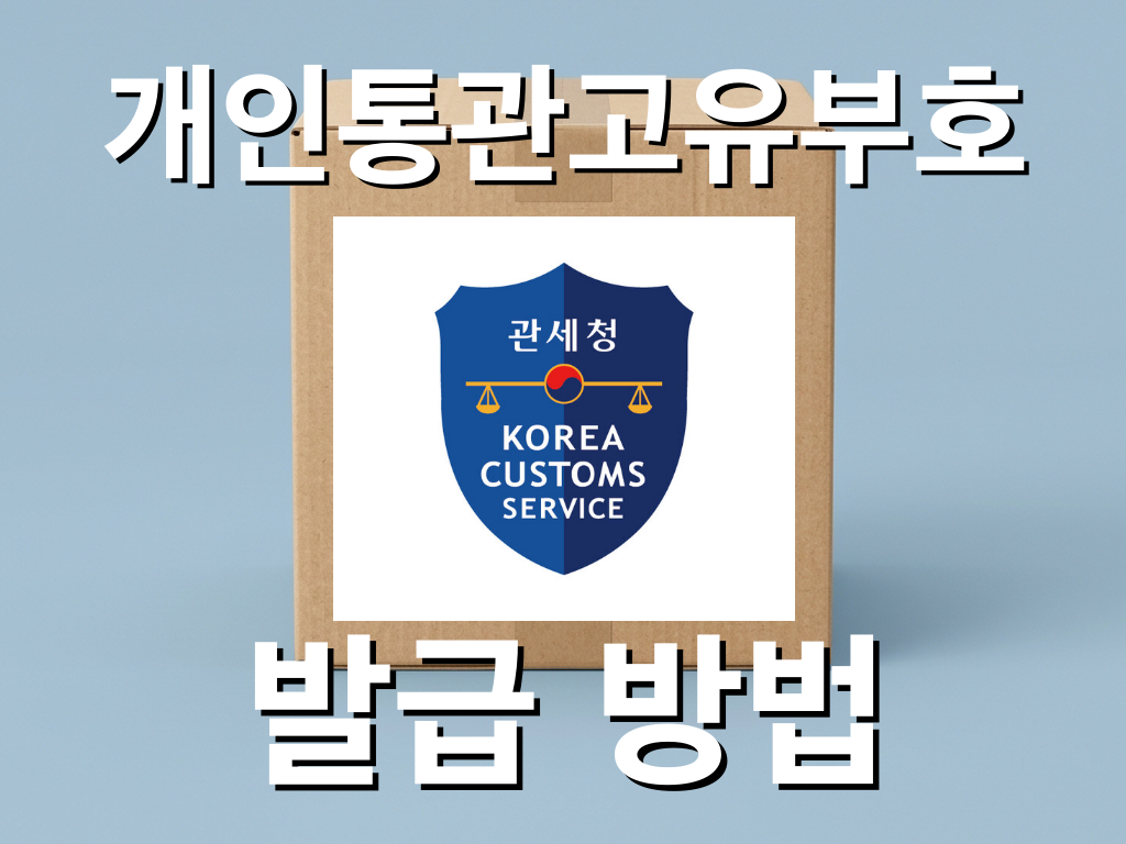 📦 해외 직구 초보자를 위한 개인통관고유부호 발급 및 조회 완벽 가이드